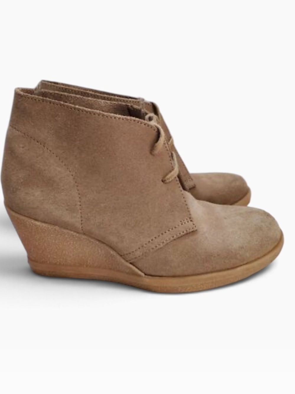J. Crew Macalister Suede Lace Up
Wedge Booties size 8